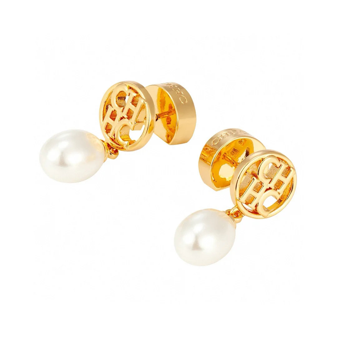 أقراط اللؤلؤ CHHC 2026 للنساء، أقراط متدلية أنيقة من الزركون، هدية مجوهرات أنيقة لا تسبب الحساسية لها #2