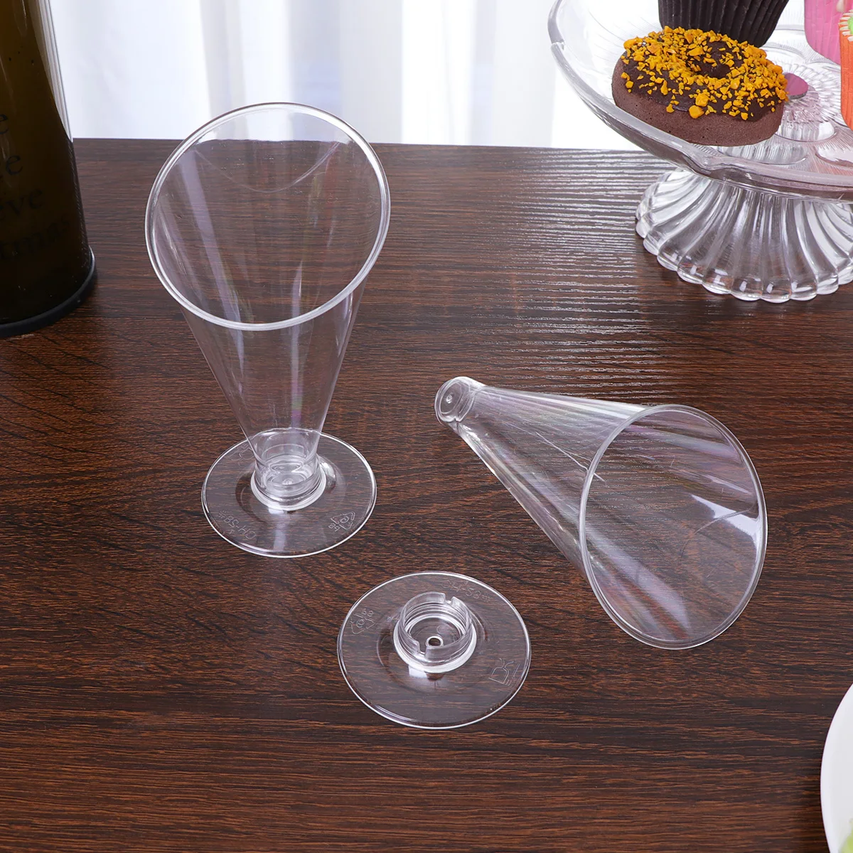 

10pcs Dessert Cups Jelly Pudding Transparent Ice Cream Cocktail Strong Plastic Kitchen Bar Ideal Tiramisu Mousse Home Party