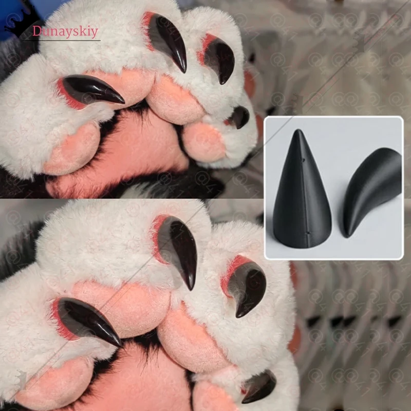 10pcs/Set 30Colors Dropping Glue Fursuit Claws Nails Resin Animal Nails Cosplay Props Artificial DIY Accessory Fursuit Ornament