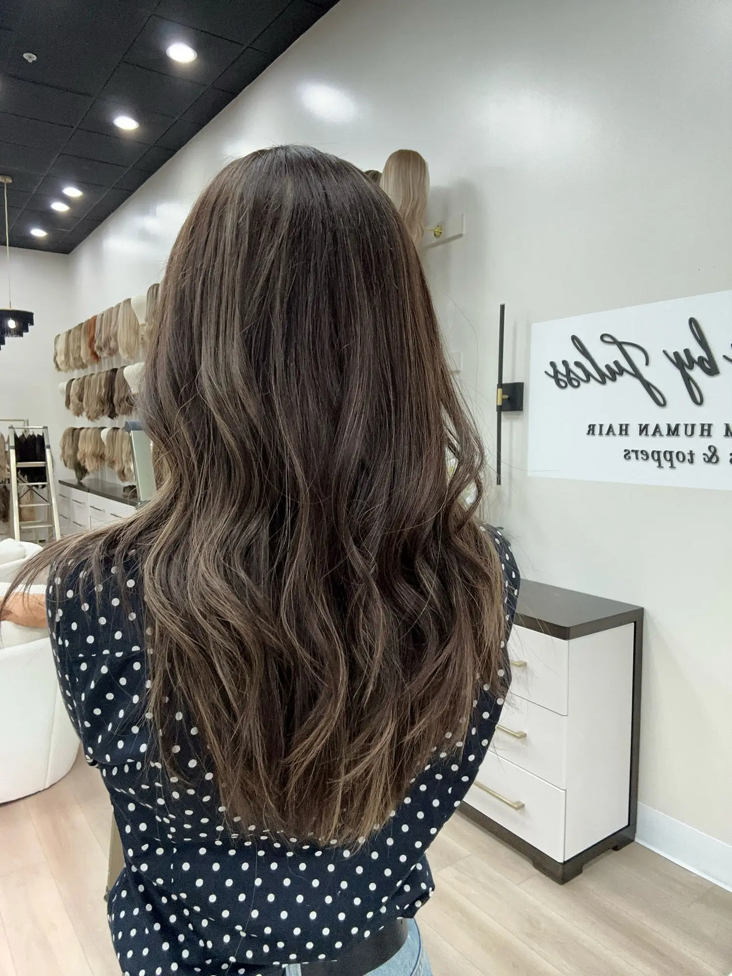 24 Inches Loose Wave Dark Brown Synthetic Lace Top Wigs Brunette Free Part Heat Resistant Fiber Wigs High Quality Top Sale