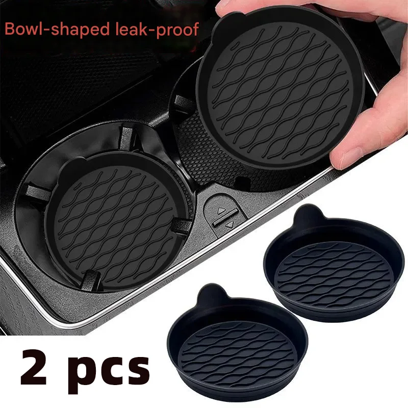 Car Silicone Water Coaster Wave-shaped Water Coaster Original Matching Odorless Car Anti-slip Mat Special Car New Product