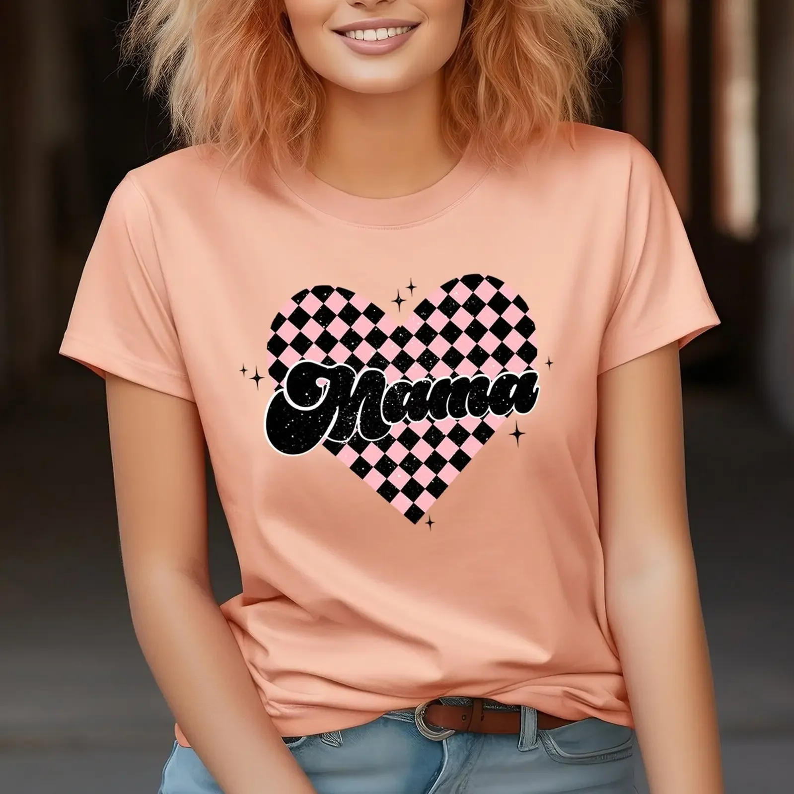 Checkered Mama T Shirt Retro Mother S Day Mom Trendy