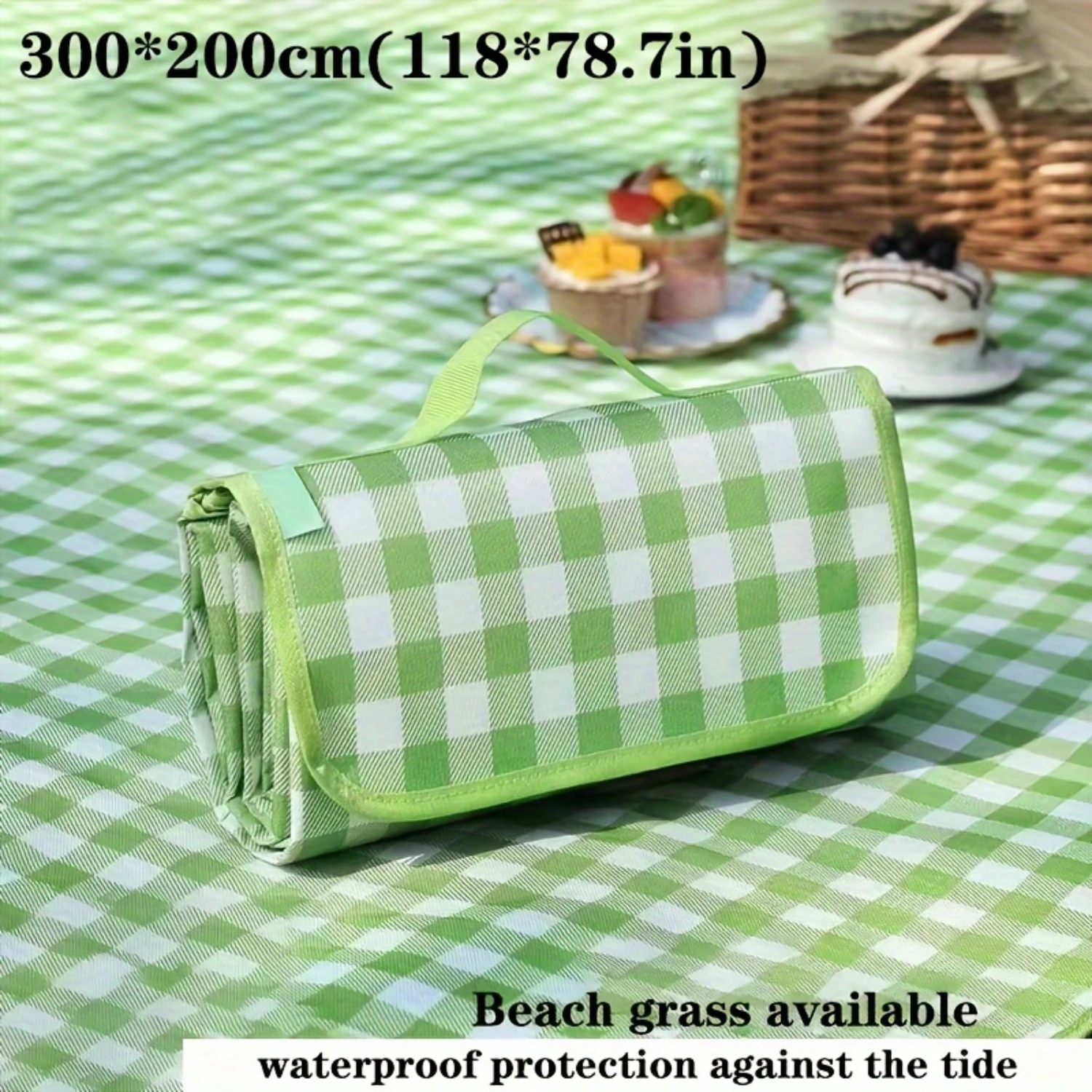 78.7*118in Outdoor Mat Thickened Waterproof Picnic Mat Upgrades your outdoor adventures - perfect for camping, beaches, lawns an