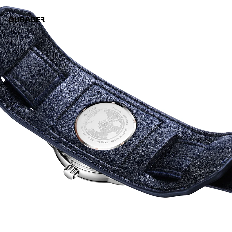 OUBAOER minimalista moda uomo Ultra sottile orologi semplici uomini d'affari cinturino in pelle orologio da polso al quarzo Relogio Masculino