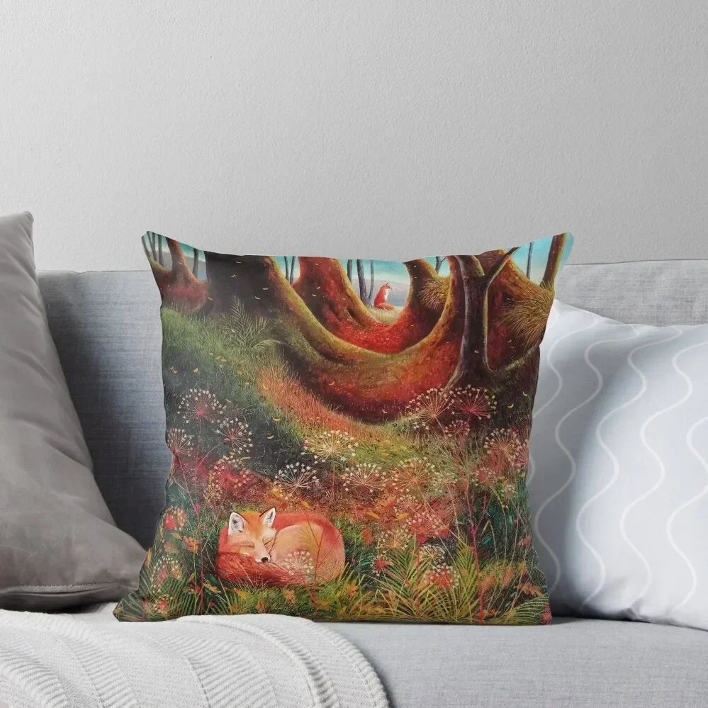 Sleeping Fox (2) Throw Pillow Sofa Covers For Living Room Custom Cushion Photo pillow