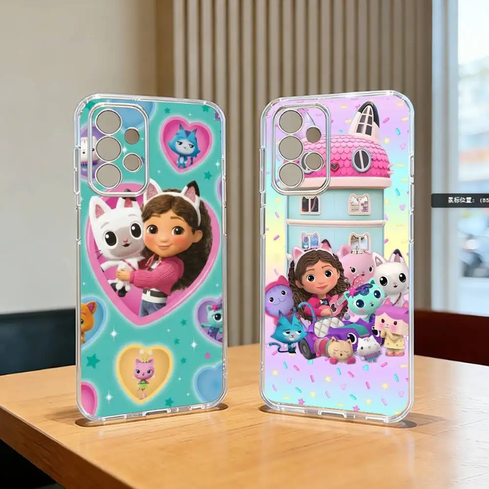 Cartoon-n Gabbys Dollhouse Phone Case For Samsung S25,S24,S21,S22,S23,S30,Ultra,S20,Plus,Fe Transparent Cover