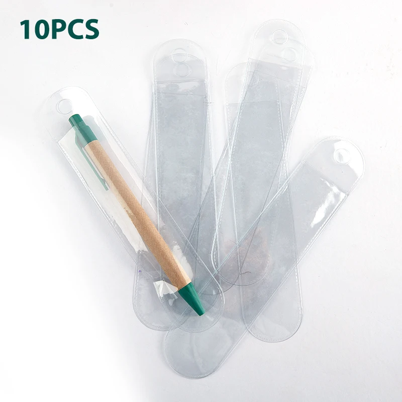 10Pcs Protect Cap Of A Pen Plastic Matte Single Pen Case Universal Pen Cover Gift Pen Packaging Pen Holder