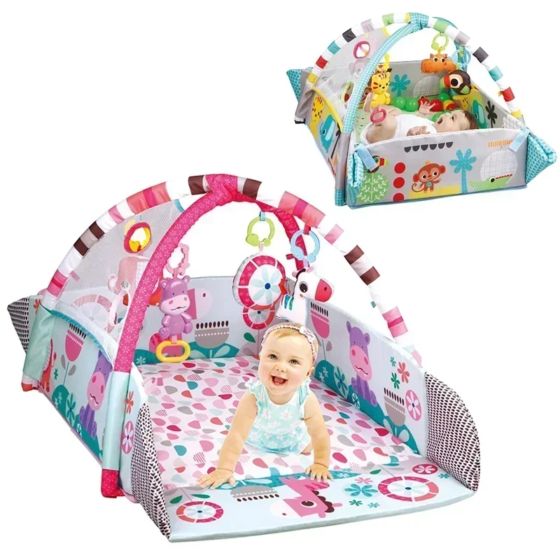 Baby Fitness Frame Kruipende Speldeken Multifunctionele Educatieve Matten Hek Kruipende Deken Baby Tapijt Verlichting Speelgoed