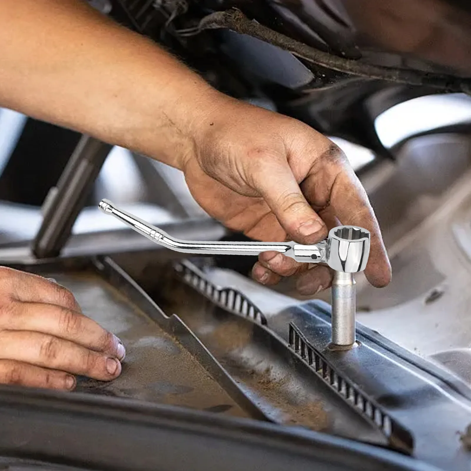 

Automotive Repair Disassembly Wrench Tool Automotive Tool 180 Degree Rotation Heavy Duty Material Installation Tool