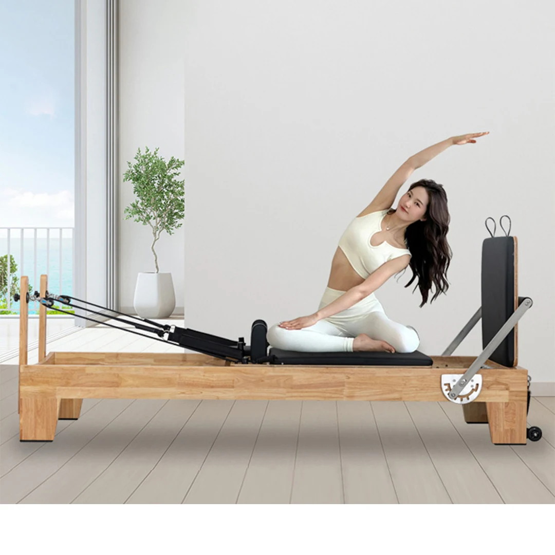 High Quality Durable Oak Wood Pilates Reformer Gym Fitness Equipment Cheap Classical Machine