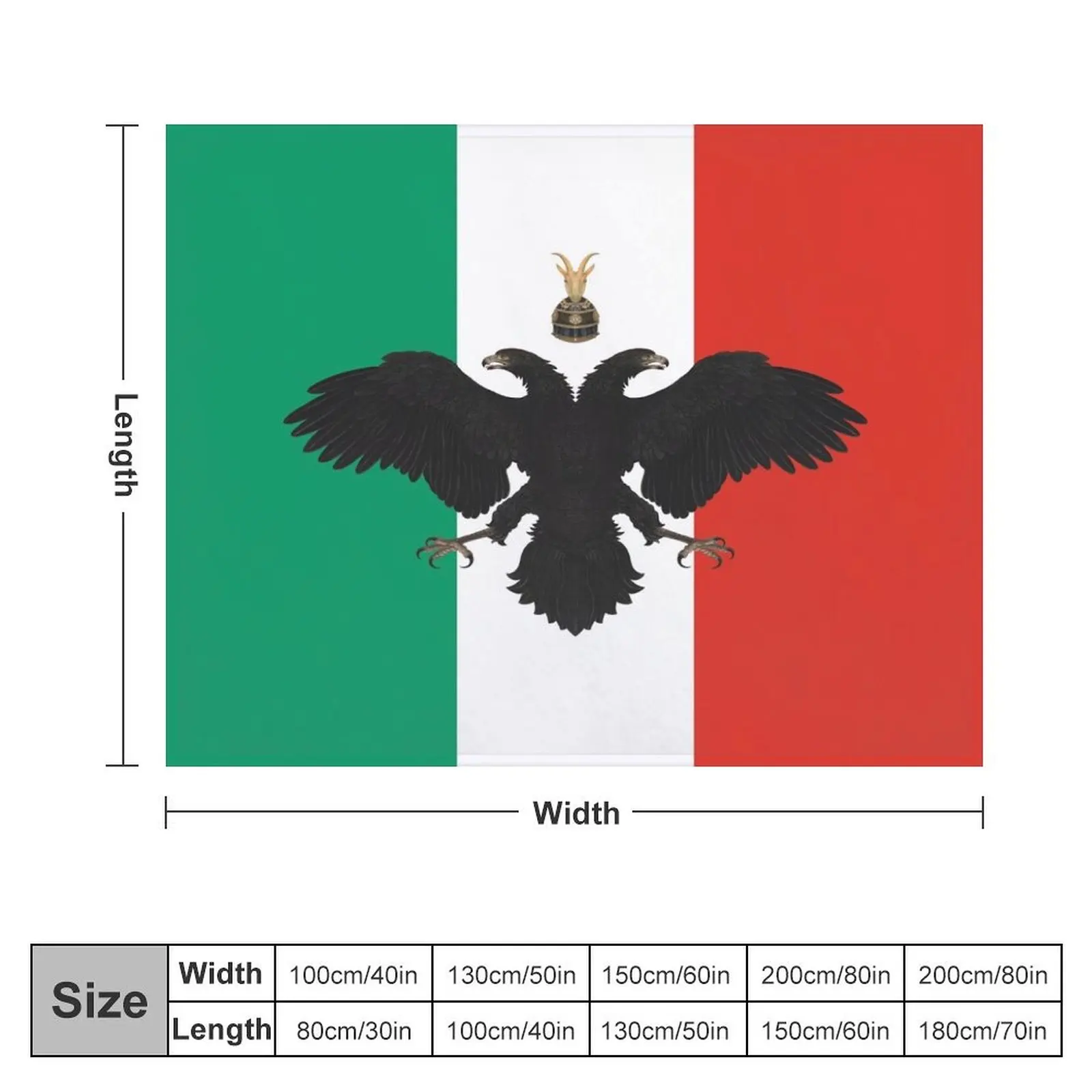 Arb?resh? Albanian Italian Flag Throw Blanket Hair Bed covers warm for winter cosplay anime Blankets