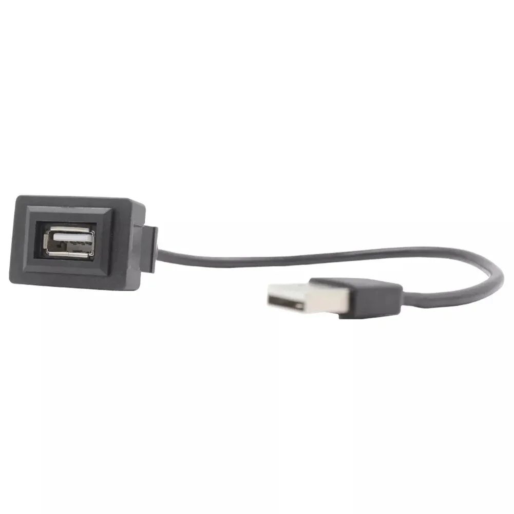 Car USB Socket Cable 23mmx33mm For Tundra For 4Runner For Kluger For Highlander For Camry For Corolla For Toyota Car Electronics