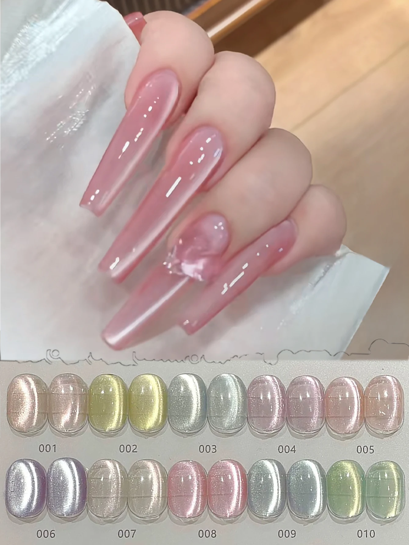 

1pcs SHAKA Autumn North Star Cat Eye Gel Nail Polish 2025 New Temperament Whitening Glass Bead Nail Art Nail Supplies