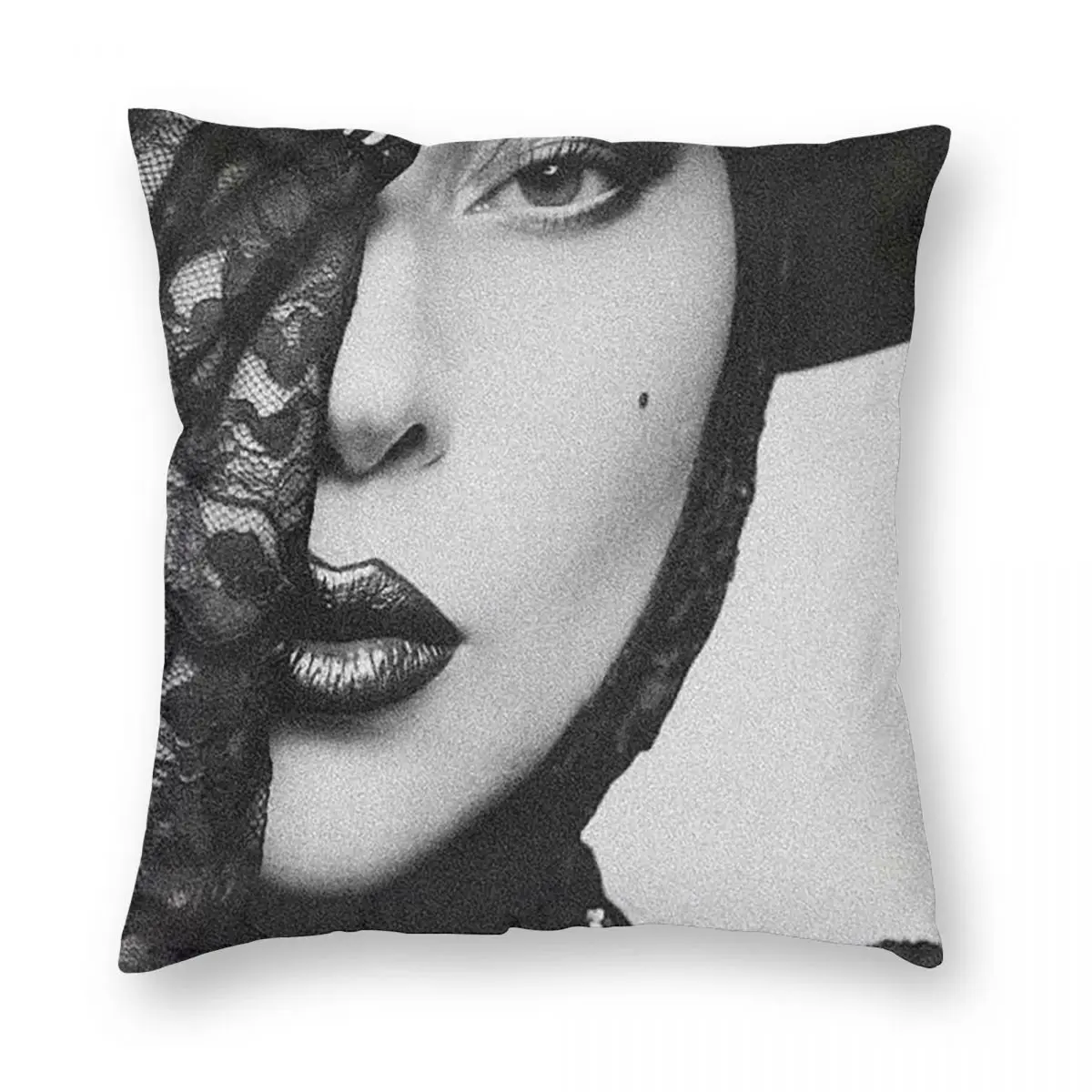 Lady Gaga Singer Square Pillowcase Pillow Cover Cushion Decor Comfort Throw Pillow for Home Bedroom
