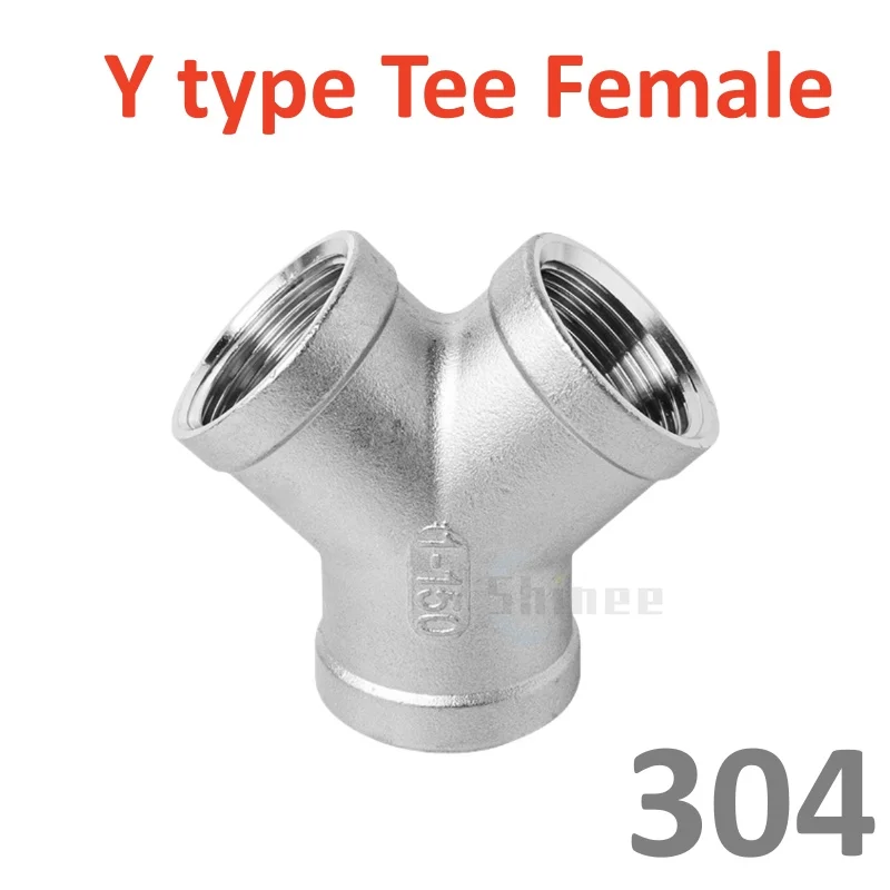 BSP mannelijk + binnendraad 3 4 5-weg T-stuk Y X pijpfitting 1/4 "3/8" 1/2 "3/4" 1 "2" schroefdraad SS304 roestvrij staal multifunctioneel