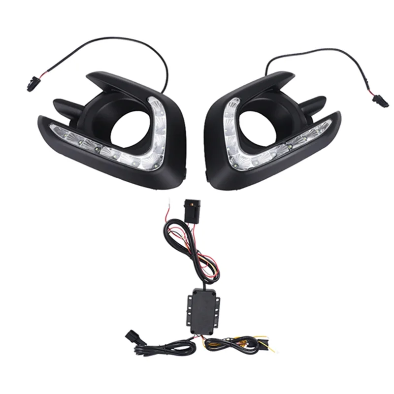 لميتسوبيشي باجيرو سبورت 2015-2016 سيارة Led النهار تشغيل ضوء بدوره إشارة مصابيح القيادة الضباب