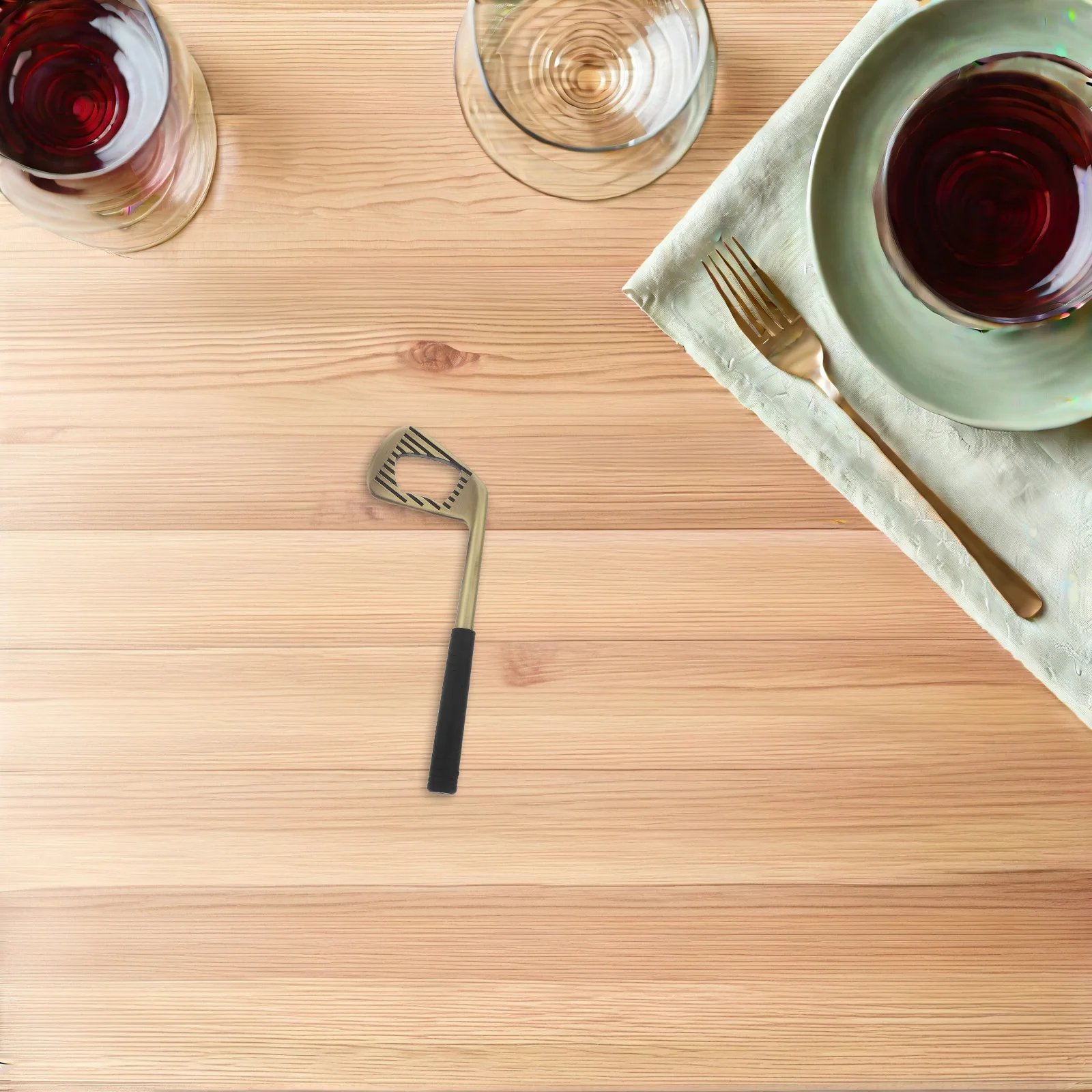 

2Pcs Copper Golf Bottle Opener Metal Beer Opener Tool for Bar Party Bartender Decorative Unique Gift Small Bottle Openers