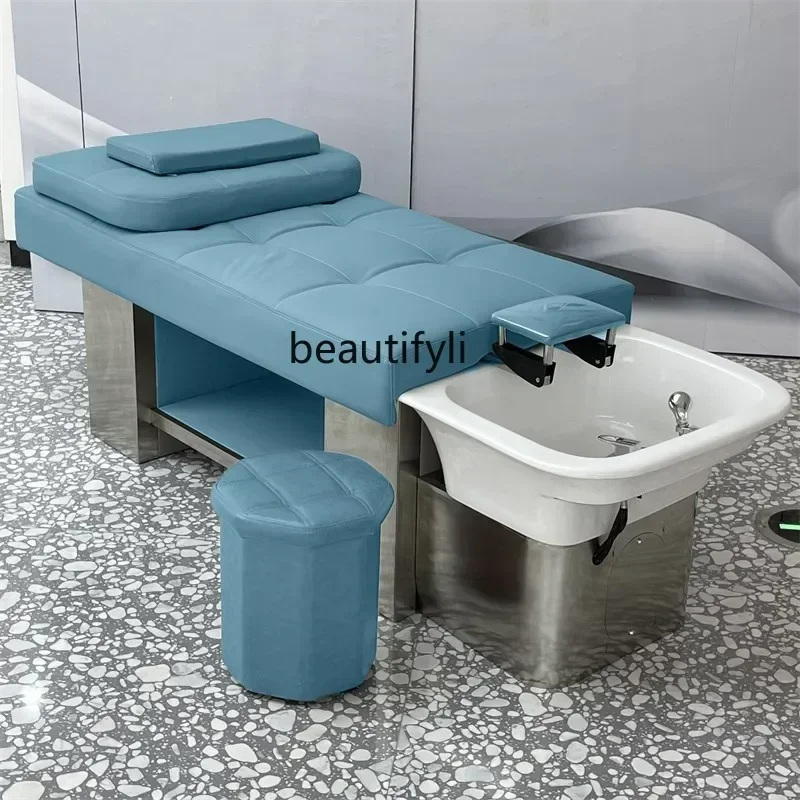 Beauty Salon Shampoo Chair Hair Salon Barber Shop Lying Completely Thai Massage Flushing Bed Chair Stool Physiotherapy