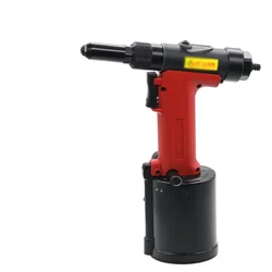 Pneumatic Tool Air Powered Riveter 1/4PT Air Rivet Tool Rivet Gun Rivet Nut Tool, Work Capacity 3.2-4.8mm