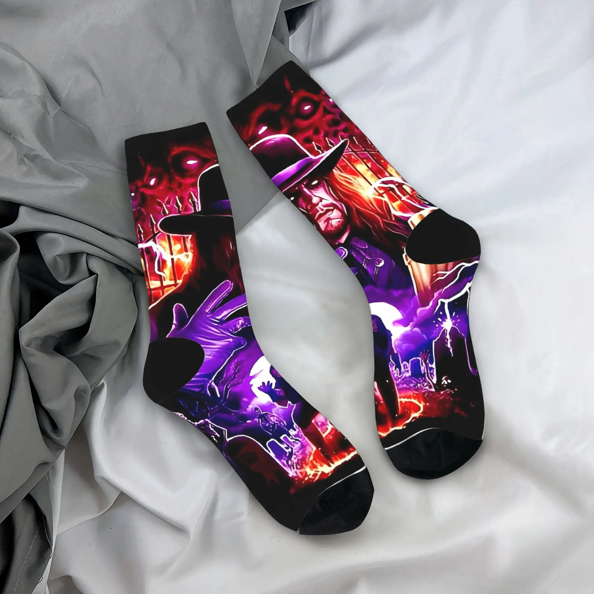 アンダーテイカー レスリング ソックス 秋 ストッキング モダン メンズ ミディアム ソフト ソックス デザイン アウトドア スポーツ ノンスリップ ソックス