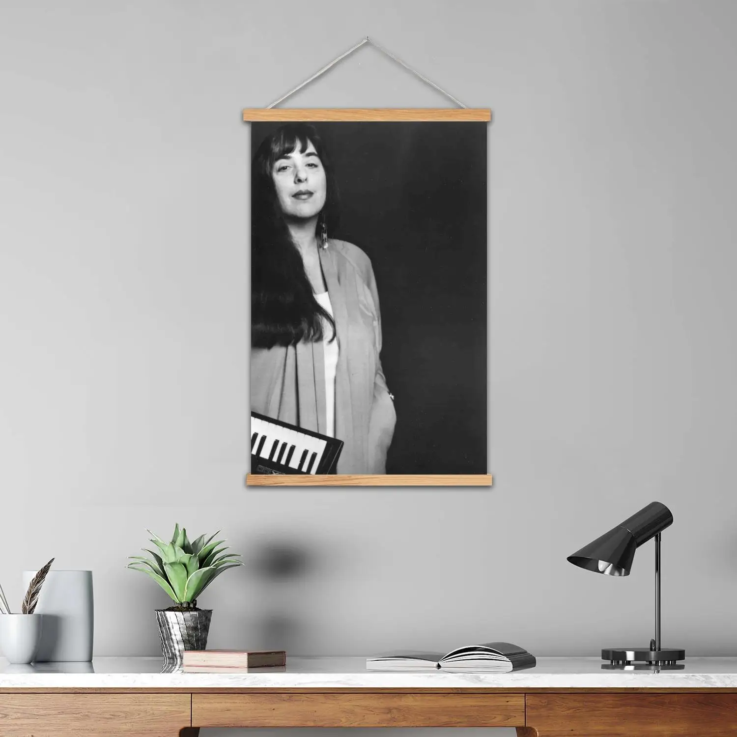 Laura Nyro Framed Wall Painting Canvas Art Poster and Wall Art,  Modern Family Bedroom Decor,Decorative painting