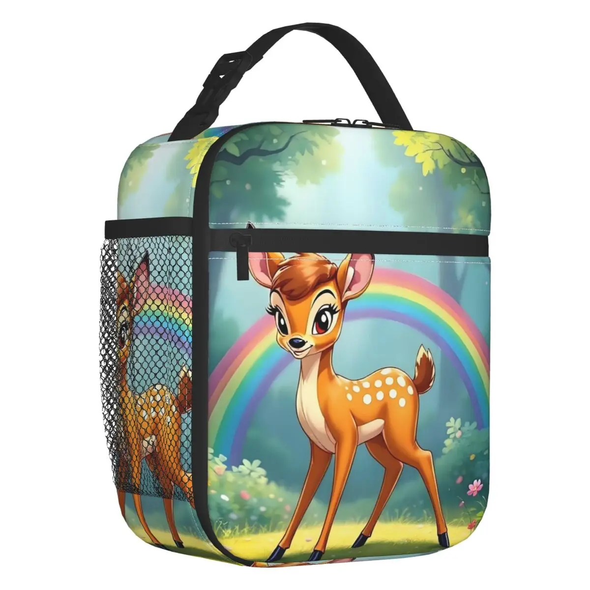 

Пользовательские термоизолированные сумки для обеда Бэмби Kawaii мультфильм аниме портативный контейнер для обеда для работы, школы, путешествий, хранения, коробка для еды