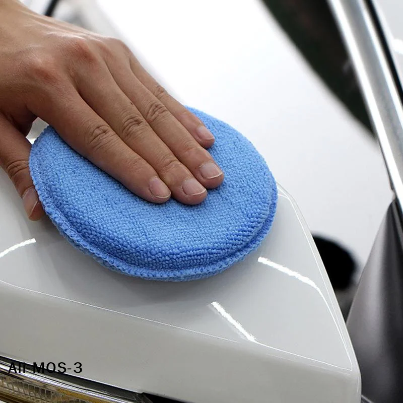【S】5/10/20Pcs Car Detailing Applicator Pads Car Care Waxing Polish Sponges Soft Microfiber Round Foam Sponges Car Cleaning Tools