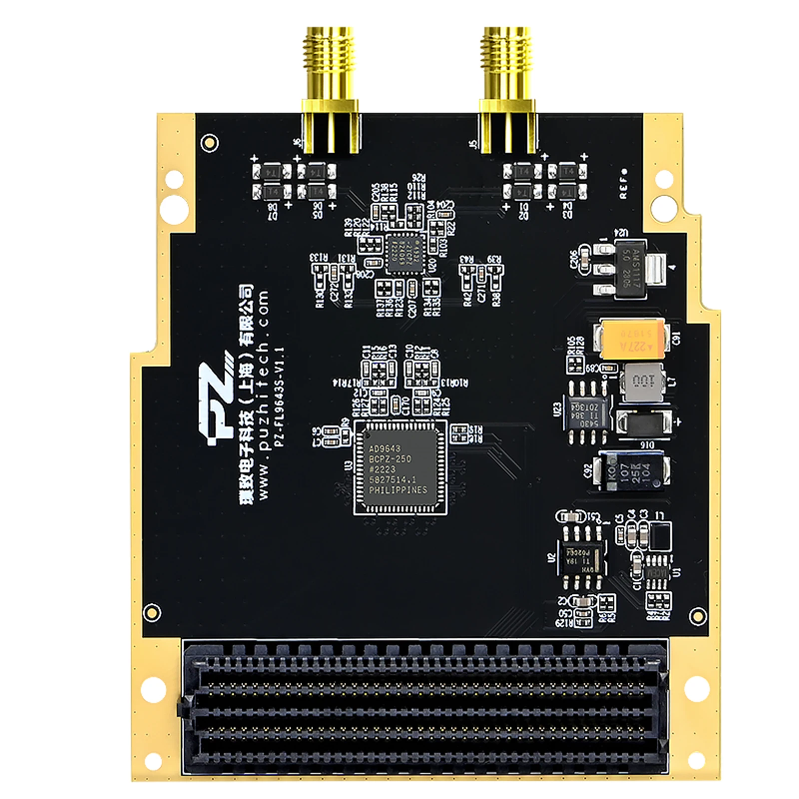 Puzhi Pz-fl9643s Fpga High Speed Adc Ad9643 250msps Fmc Lvds