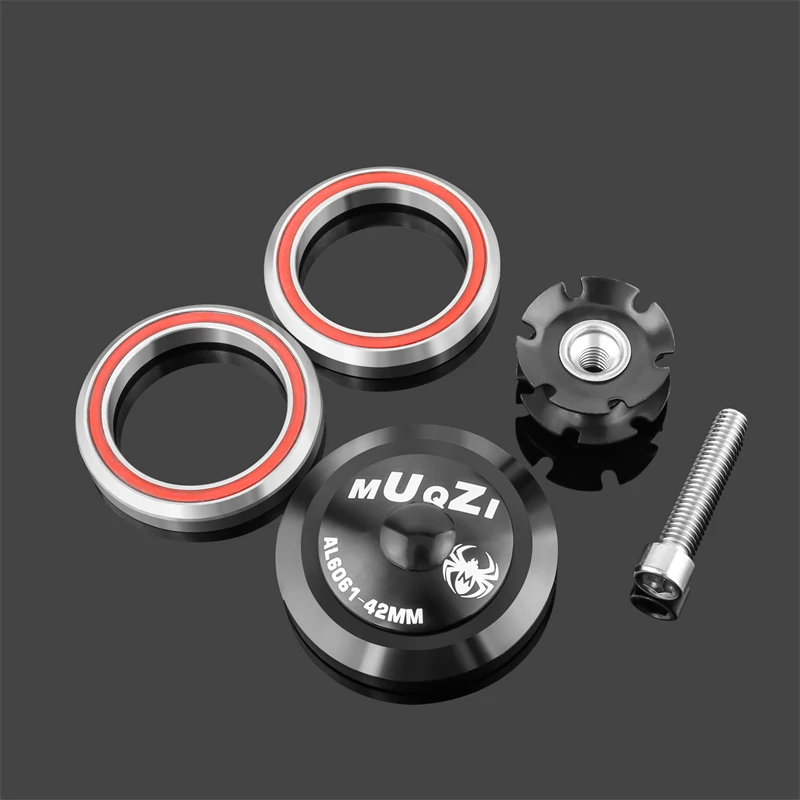 MUQZI 42mm Headset Bike Semi-Integrated Headset For 1 1/8 Thread 28.6mm Straight Fork