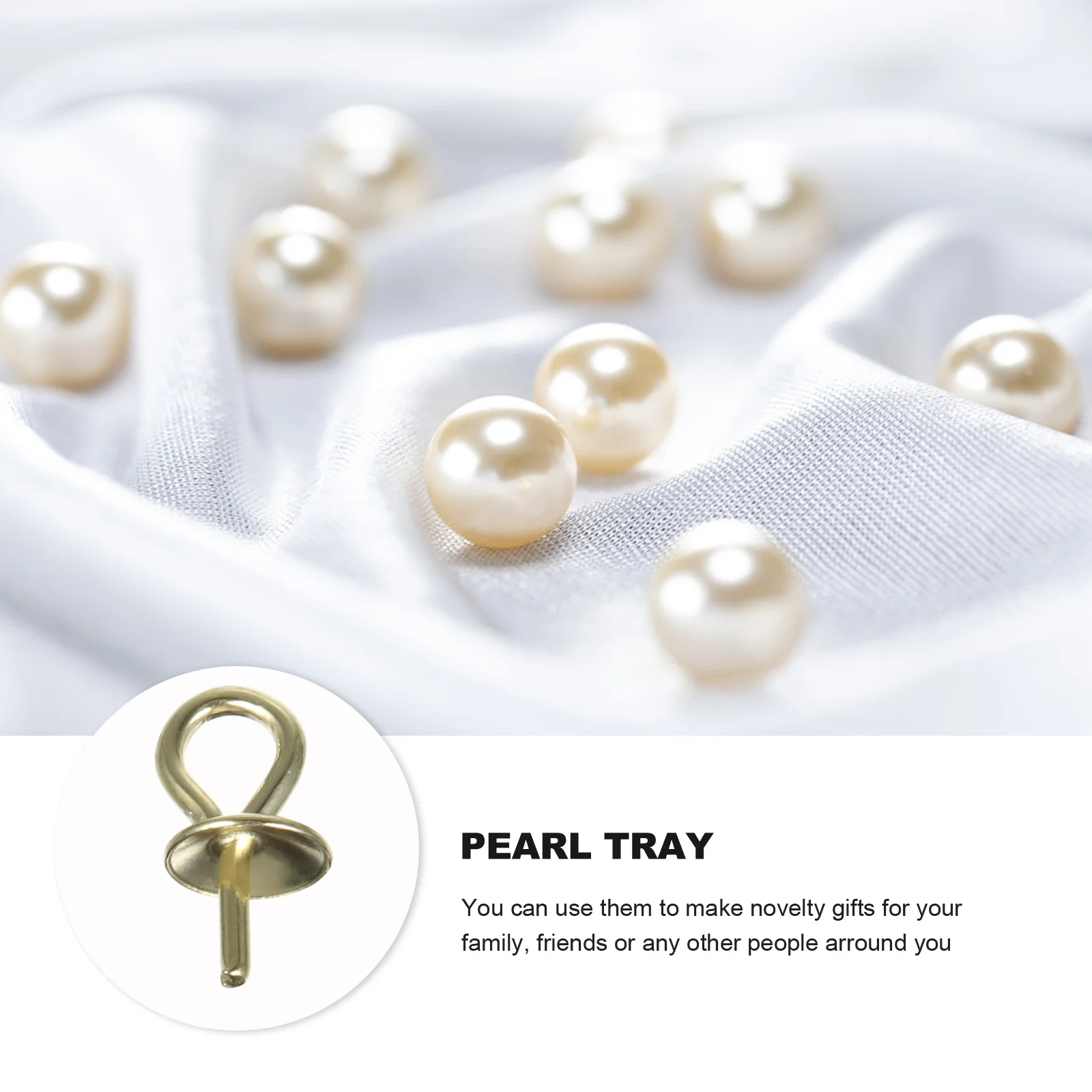

10 шт., подвески в виде жемчужного лотка, золотые 3 мм, закрытые аксессуары для самостоятельного изготовления ювелирных изделий, элегантные подносы с жемчугом для уникальных ювелирных подарков