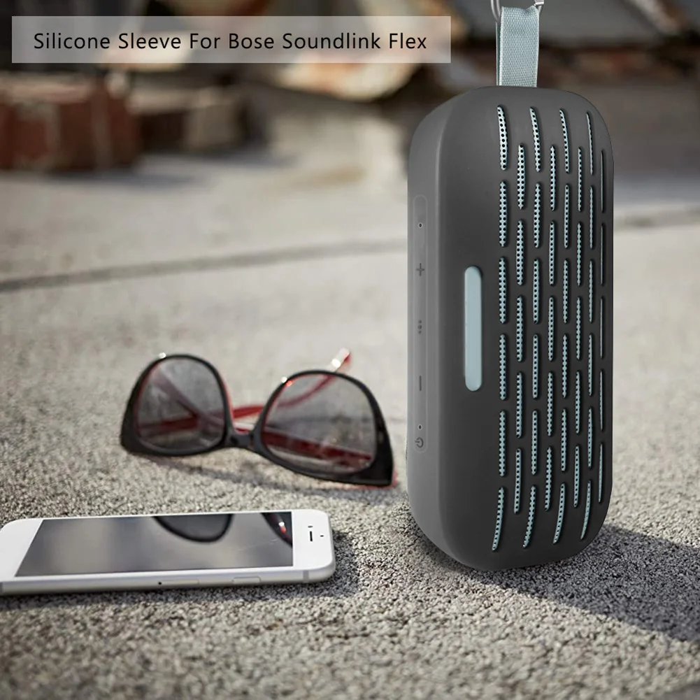 Bluetooth-Compatible Wireless Speaker Cover Anti Collision Protective Cover for Bose SoundLink Flex Accessories