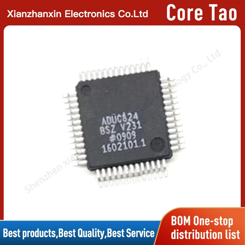 

1pcs/lot ADUC824BSZ ADUC824BS ADUC824 MQFP-52 Microcontroller IC chips in stock