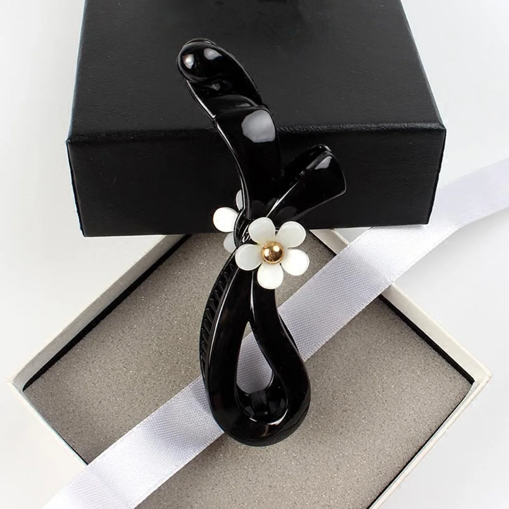 

2pcs Banana Hair Clips Reusable Durable Fashion Women Hairpins Ponytail Holder Non Slip Creative Styling Tool Flower Clasp