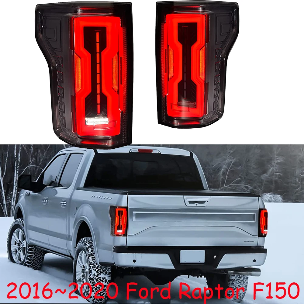 Car bumper for Ford F150 Raptor taillight 2015~2019y LED F-150 Tail Lamp rear trunk lamp cover drl+signal+brake+reverse