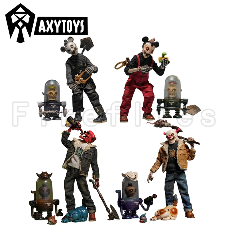 1/12 20CM Axytoys Action Figure 12 Bones Stories Mice and Cowboy Anime Model