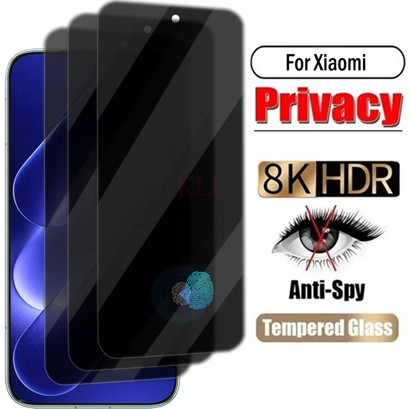 1-2 unidades de vidro protetor anti-espião para Xiaomi 18 Pro Max, vidro de privacidade para Xiaomi 18 Pro, protetor de tela de vidro temperado