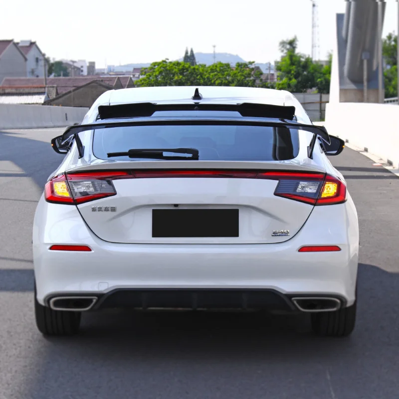 

Suitable for 2023 11th Generation Civic Type R Hatchback TR Spoiler with Bracket Non-Destructive Installation Top Wing Fixed Win