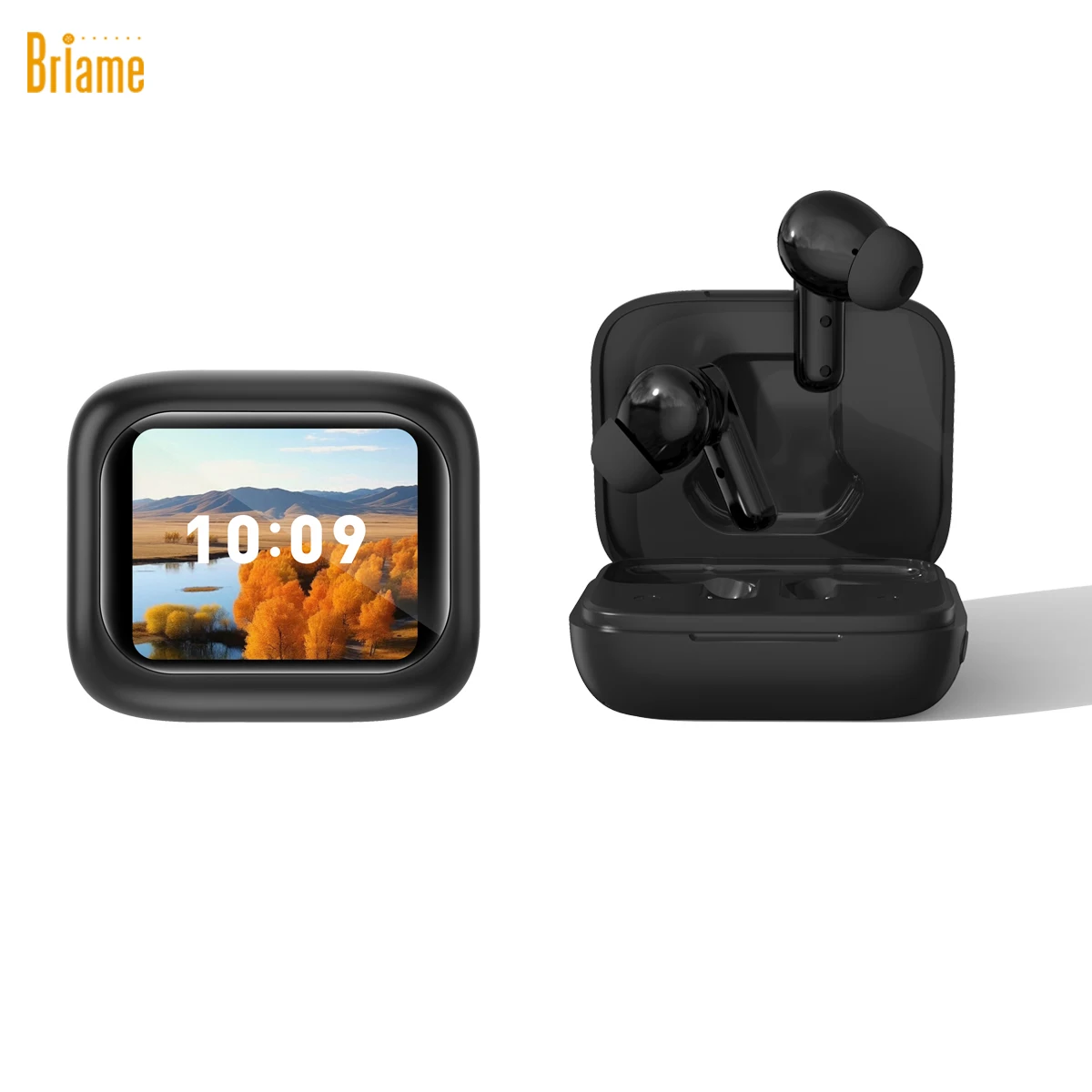 سماعات بلوتوث صغيرة من Briame مع شاشة LED سماعات رأس لاسلكية مع ميكروفون لجميع الأجهزة لعبة سماعة الرأس الرياضية #1