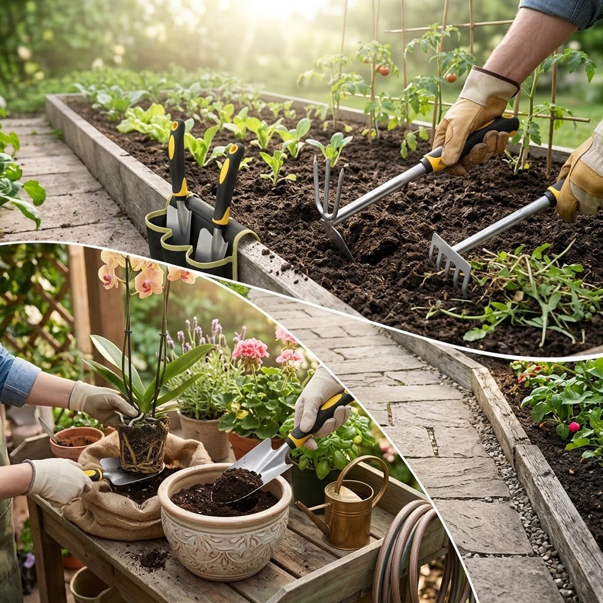 Steel Hoe Shovel Farm Tools Weed Removal Tool Garden Hand Weeding Agriculture Supplies Agricultural Herb Pulling Gardening Small