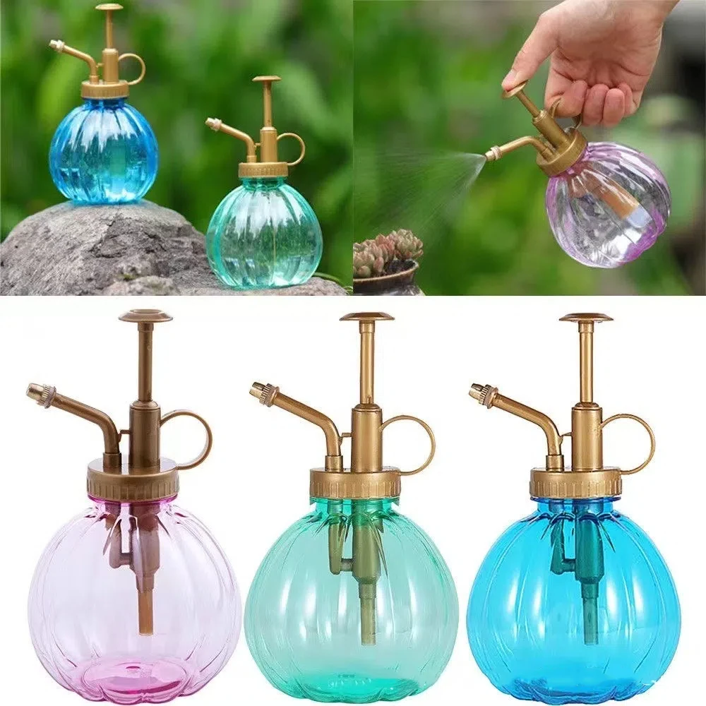 Mini Watering Can Pumpkin Succulents Watering Kettle Flowerpots Long Mouth Gardening Watering Bottle for Home Office Garden Lawn