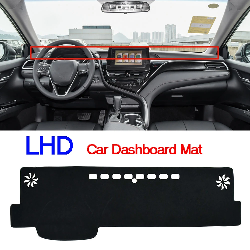 

Dashboard Dash Cover Pad For Toyota Camry 2018-2023 Anti-Slip Mat Sunshade Dashmat Protect Carpet Anti-UV Pad Car Accessories