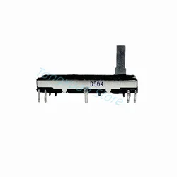 1pc 45mm Siding Potentiometer Stereo Channel B10K B50K Axis Length 15mm Sliding Stroke 30mm