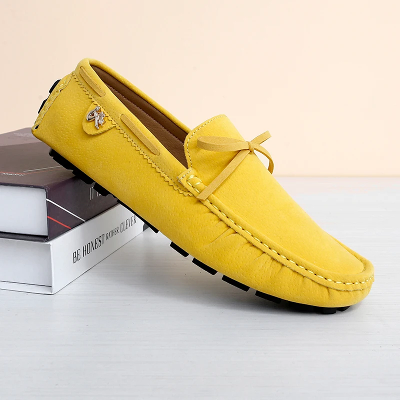 

YRZL Mens Loafers Slip On Casual Shoes For Men Comfortable Driving Moccasins Breathable Lightweight Anti Slip Fashion Male Shoes