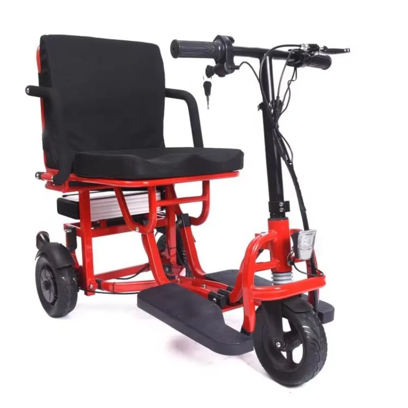 23KG Super Light Folding Electric Scooter 350W Aluminum Alloy 3 Wheels Mobility Scooter Adults