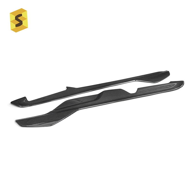 

Подлокотник из углеродного волокна ES, декоративная полоса, автомобильные аксессуары из сухого углерода для Corvette C8 2020-2023 лет