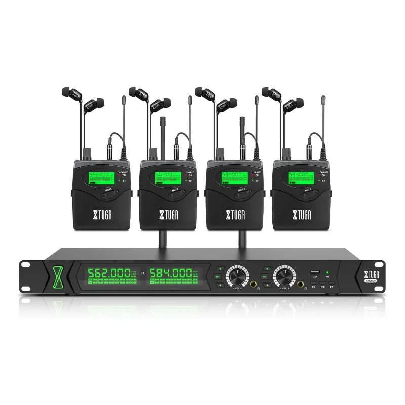 

RW2090 stage wireless earphone monitor, one to four in-ear earphones