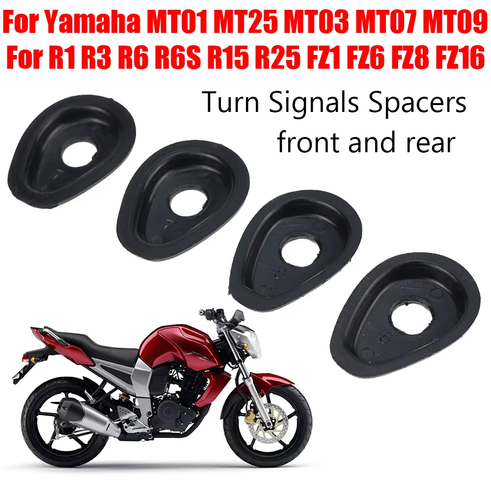 For Yamaha MT01 MT25 MT03 MT07 MT09 MT 07 09 R1 R3 R6 R6S R15 R25 FZ1 FZ6 FZ16 Motorcycle Turn Signals Indicator Adapter Spacers