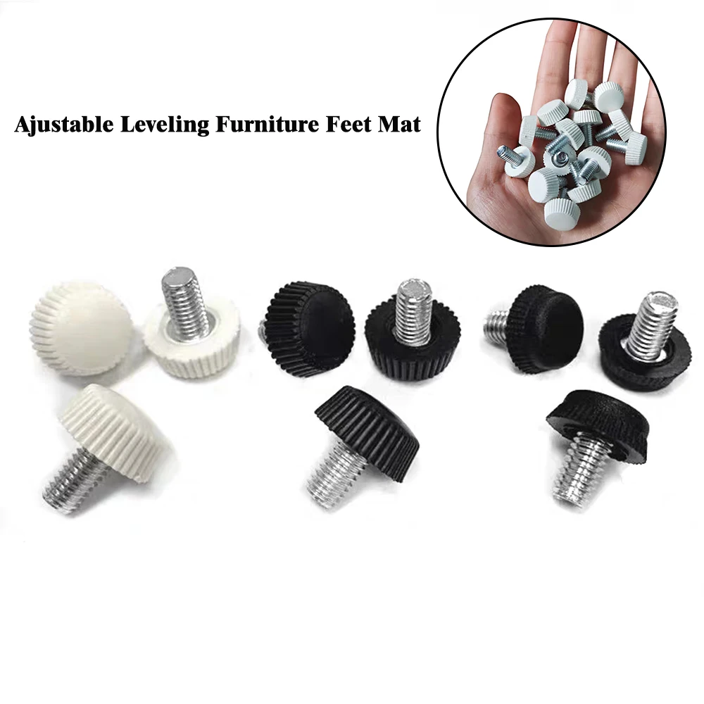 2/4/8Pcs Ajustable Leveling Furniture Feet Mat M6 Screw-in Base Sofa Chair Table Leg Balance Pad  Anti-skid Base Accessories