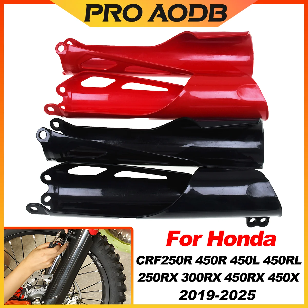 

Защита вилки мотоцикла (кожух) для Honda CRF250R 450R CRF250RX 450RX CRF300RX CRF450X 450L 450RL 450RWE ENDURO 2019-2025