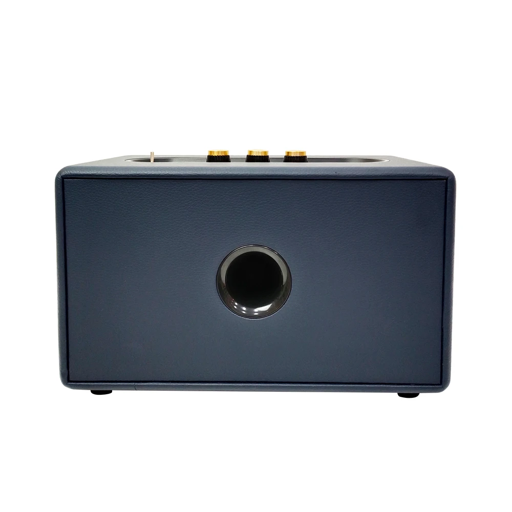 المنزل ريترو المزدوج 3 بوصة Wofer Bt5.3v Boombox المتكلم 40 واط صندوق تشغيل الموسيقى الخشب Bt المتكلم قفل الصوت